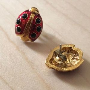 Earrings - Ladybug (post style)